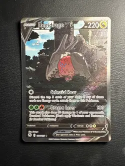 Regidrago V 184/195 Silver Tempest Alt Art Ultra Rare Holo Pokemon Card NM - Image 1