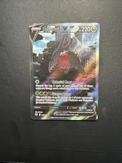 Regidrago V 184/195 Silver Tempest Alt Art Ultra Rare Holo Pokemon Card NM - Image 4