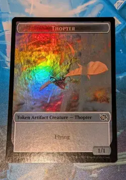 MTG *FOIL * The Brothers' War Token THOPTER ** POWERSTONE NM - Image 1