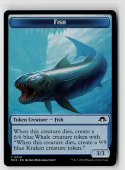 MTG Modern Horizons 3 Fish x1 NM Token - Image 1