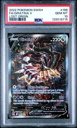 POKEMON SWORD & SHIELD LOST ORIGIN #186 ALTERNATE FULL ART/GIRATINA V PSA 10 - Image 1
