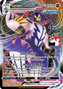 1x Rapid Strike Urshifu VMAX - 088/163 - Ultra Rare NM-Mint Pokemon Prize Pack S - Image 1