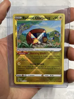Radiant Charjabug 051/159 Holo Rare Pokemon Crown Zenith NM/MT Nintendo 2023 TCG - Image 1
