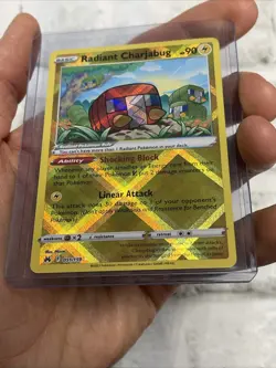 Radiant Charjabug 051/159 Holo Rare Pokemon Crown Zenith NM/MT Nintendo 2023 TCG - Image 2