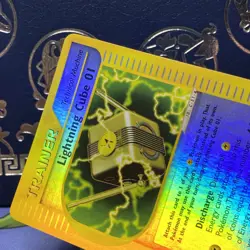 Lightning Cube 01 127/147 Uncommon Reverse Holo Aquapolis Pokemon NM - Image 3