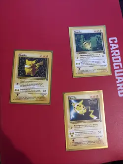 Pokemon! TCG Pikachu Bumblebee Wizards Black Star Promos 27 Plus 2 Other Promo - Image 1