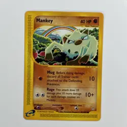 Mankey - 92/147 Aquapolis - Pokemon TCG - 2003 NM - Image 1
