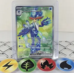 Pokemon TCG Quaquaval ex 235/193 Paldea Evolved 2023 NM - Image 1