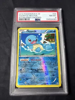 Squirtle - 29/149 - Black & White Boundaries Crossed - PSA 8 FOIL - Pokemon TCG - Image 1
