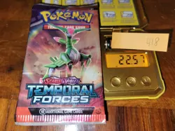 22.57g (Heaviest in Lot) Temporal Forces Pokemon Booster Pack - Sealed #418 - Image 1
