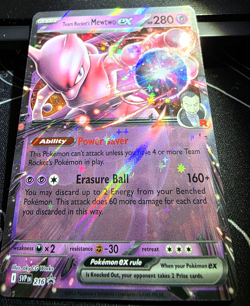 Pokemon TCG | Team Rocket's Mewtwo EX SVP 216 Promo Destined Rivals - Image 1
