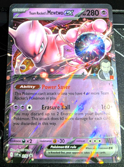 Pokemon TCG | Team Rocket's Mewtwo EX SVP 216 Promo Destined Rivals - Image 3
