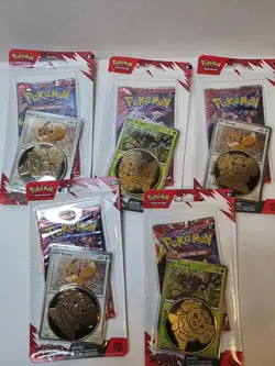 Pokemon Destined Rivals Premium Checklane Blister Pack SV10 LOT OF 5 - Image 1