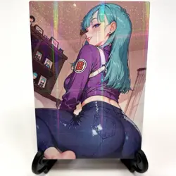 Dragon Ball Z Bulma Sexy Hot Anime Waifu Girl Lewd Doujin Goddess Story Art Card - Image 2