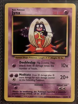 Vintage 1999 Pokemon Jynx Base Set 31/102 WOTC TCG Card Non Holo English No.124 - Image 1