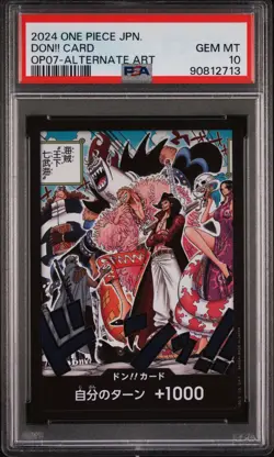 PSA 10 ONE PIECE SEVEN WARLORDS OF THE SEA DON CARD OP07 ALT ART JPN GEM MINT - Image 1