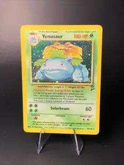 Venusaur 18/130 Base Set 2 2000 Holo Rare Vintage Pokemon Card LP Small Crease - Image 1