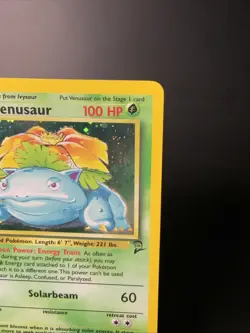 Venusaur 18/130 Base Set 2 2000 Holo Rare Vintage Pokemon Card LP Small Crease - Image 3