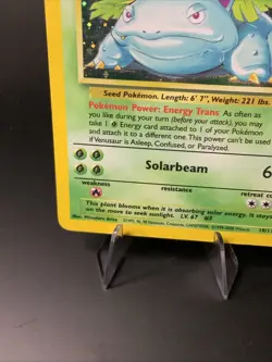 Venusaur 18/130 Base Set 2 2000 Holo Rare Vintage Pokemon Card LP Small Crease - Image 5