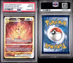 PSA 10 Arceus VSTAR (Secret) GG70/GG70 Crown Zenith PSA 10 Mint 2023 Graded Card - Image 3