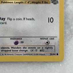 1999 English Pokemon Meowth and Persian Original Cards - Image 4