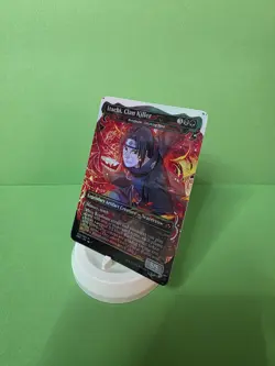 Itachi, Clan Killer FOIL Borderless Playtest Card Mtg Naruto Anime - Image 1