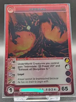 Chaotic Card : Kreaal Beyond The Doors First Edition Rare creature - Image 1