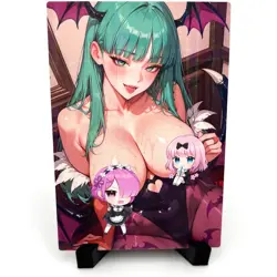 Darkstalkers Morrigan Aensland Sexy Anime Waifu Doujin Lewd Goddess Story Card - Image 1