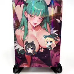 Darkstalkers Morrigan Aensland Sexy Anime Waifu Doujin Lewd Goddess Story Card - Image 2
