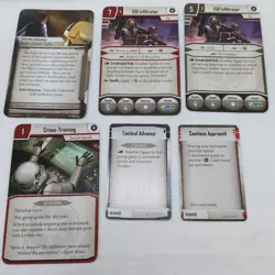 (6) Star Wars Imperial Assault ISB Infiltrators Villain Pack Cards - Image 1