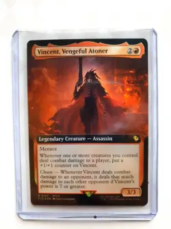 Vincent, Vengeful Atoner Borderless R FOIL #157 | Final Fantasy FIC | MTG - Image 1
