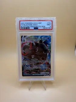 Pokemon TCG Blastoise VMAX SWSH103 Sword & Shield Promo PSA 9 - Image 2