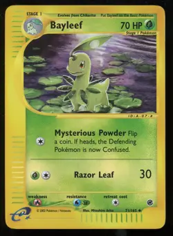 Pokemon 2002 Expedition - Bayleef - Reverse Holo - 71 - Image 1