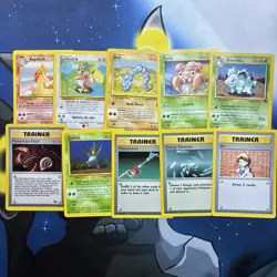 Pokemon TCG Vintage Lot 10 Cards Base Set 1999-2000 Vintage WOTC - Image 1