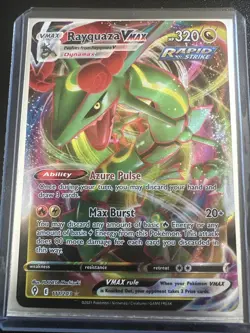 Pokemon Evolving Skies Rayquaza VMAX Holo Ultra Rare Full Art 111/203 - Image 1