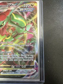 Pokemon Evolving Skies Rayquaza VMAX Holo Ultra Rare Full Art 111/203 - Image 2