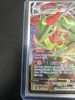 Pokemon Evolving Skies Rayquaza VMAX Holo Ultra Rare Full Art 111/203 - Image 3