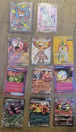 Pokemon Lot Charizard ex Tatsugiri IR Gold Iron Valiant Ace Spec Unfair Stamp NM - Image 1