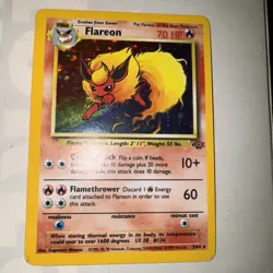 Flareon - 3/64 - Rare Holo - Unlimited Edition Pokemon Jungle - Image 1