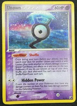Pokemon TCG Unown G Unseen Forces G/28 Holo Rare Pokemon MP - Image 1
