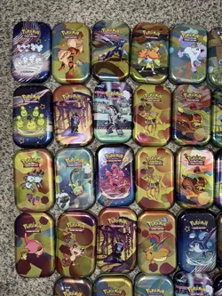 Pokemon TCG Lot Of 43 Mini Tins EMPTY Sword & Shield/Scarlet & Violet Era - Image 2