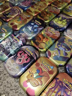 Pokemon TCG Lot Of 43 Mini Tins EMPTY Sword & Shield/Scarlet & Violet Era - Image 4