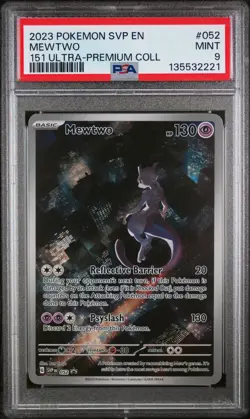 PSA 9 Mewtwo Black Star Promo #52 Pokemon 151 ENGLISH 2023 Scarlet & Violet - Image 1