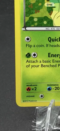2011 Pokemon BW Black Star Promos Leafeon #BW87 - Image 4