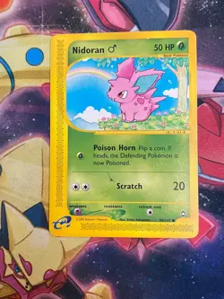 Nidoran M #096/147 Aquapolis Pokemon LP - Image 1