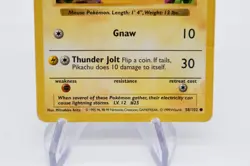 Vintage Pokemon - Red Cheeks Pikachu 58/102 - Shadowless - Base Set - MP - Image 3