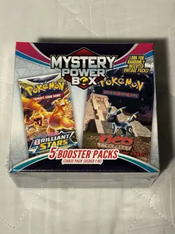Pokemon Mystery Power Box Chase Pack Seeded 1:10 SEALED (5 Booster Packs) (B) - Image 1