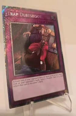 Trap Dustshoot (Platinum Secret Rare) RA04-EN121 Yugioh Stampede NM - Image 3