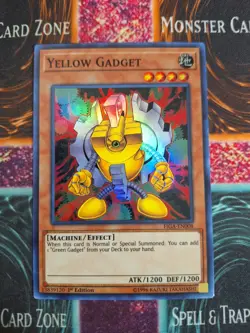 Yu-Gi-Oh! TCG Yellow Gadget FIGA-EN008 Super Rare 1st Edition Near Mint - Image 1