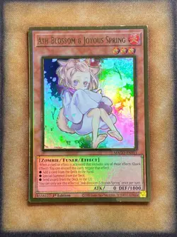 Yugioh Ash Blossom & Joyous Spring MAGO-EN011 Gold Rare Alt Art 1st Ed NM - Image 1